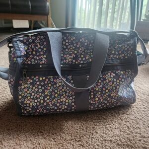 Lesportsac Navy Baby Bag with Colorful Dots